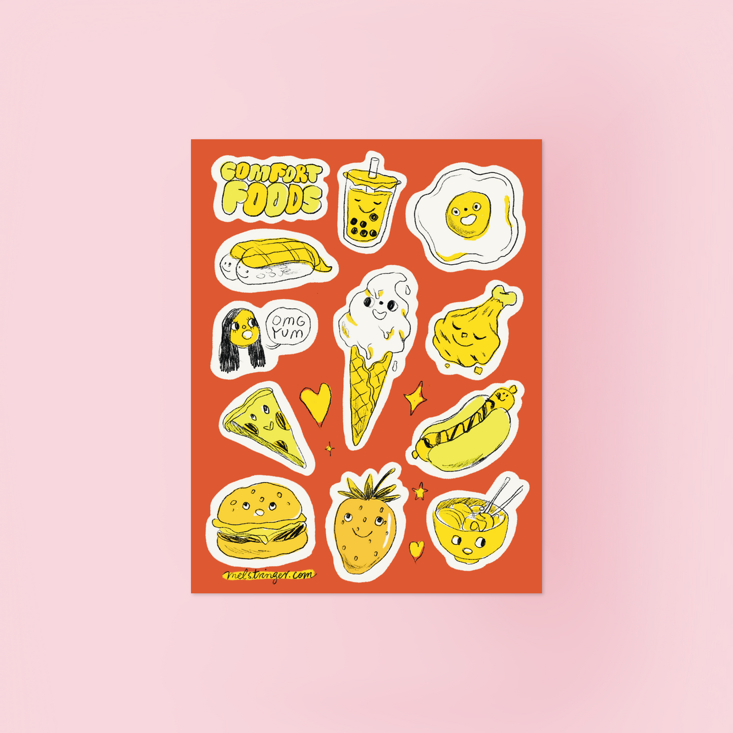 Comfort Food Vinyl Sticker Sheet 🇦🇺