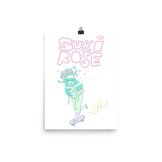 Retro Series - Suki Rose - Giclée Art Print