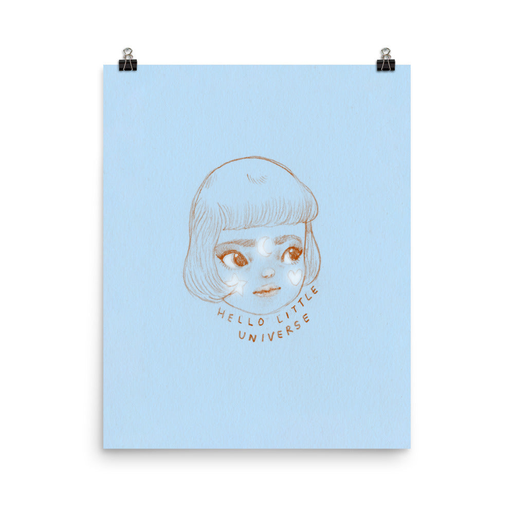 Retro Series - Hello Little Universe - Giclée Art Print