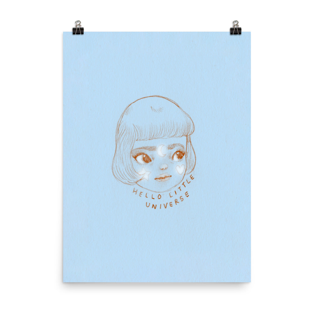 Retro Series - Hello Little Universe - Giclée Art Print